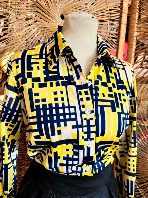 Vintage 70s Devernois Blouse