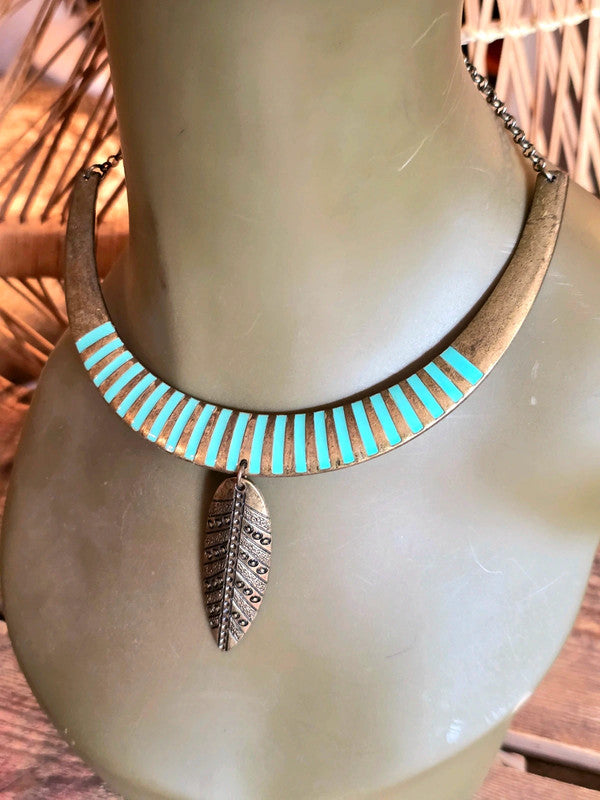 Vintage 70's Bib Statement Necklace