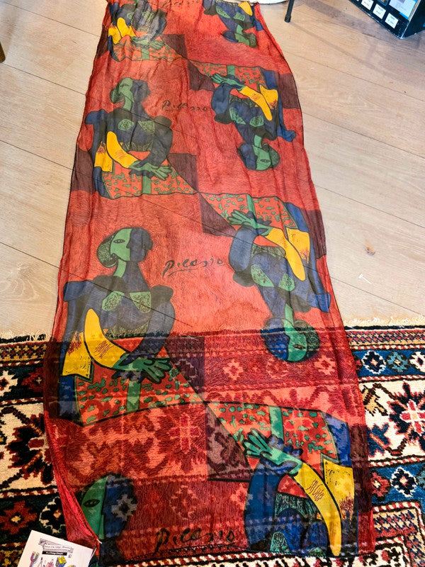 Vintage 80's Picasso Scarf