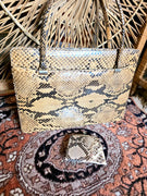 Vintage 50s / 60s Patentado SnakeSkin Hand Bag & Purse