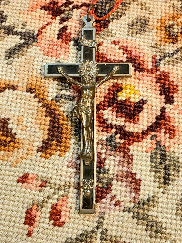 Vintage Antique French Pectoral Cross pendant