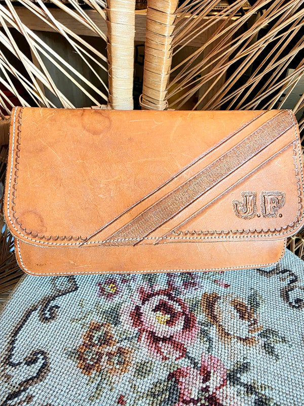 Vintage 70's J.F Suede Clutch