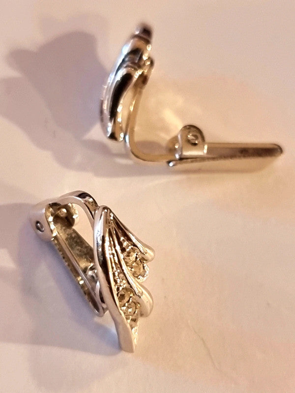 Vintage Wing Clip-On Earrings