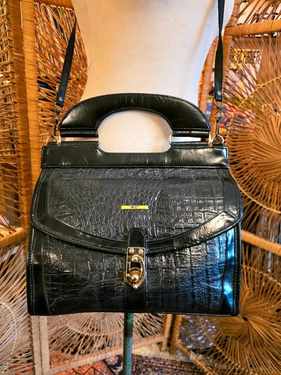 Leather Bag Marc Chantal Handbags Vintage Bags Marc Chantal