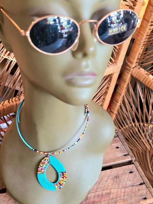 Brand New Beaded Pendant Necklace