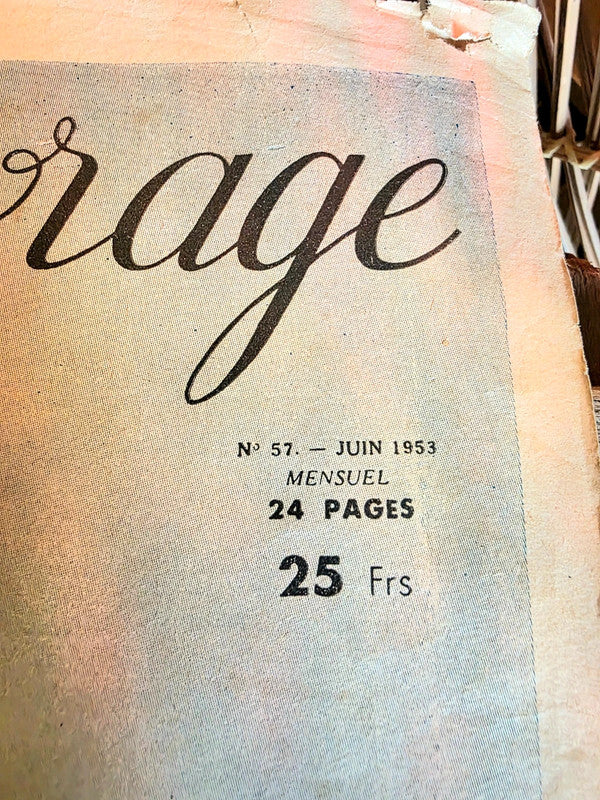 Vintage 1953 Mon Ouvrage Magazine