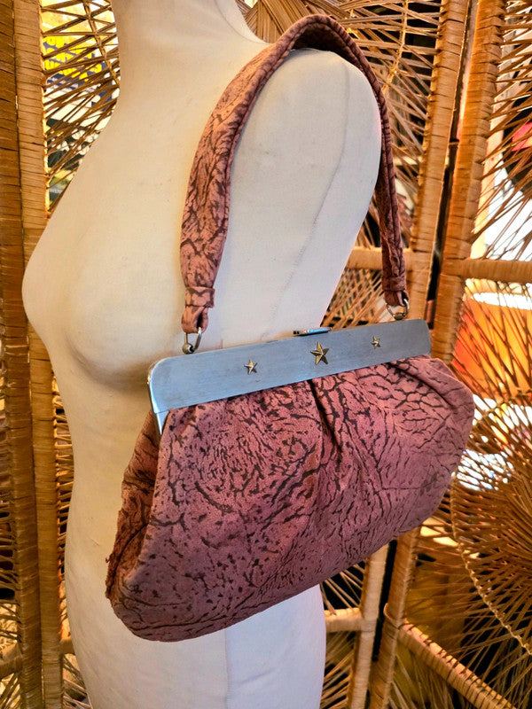 Vintage 50s / 60s Karim De Paris Leather Hand Bag