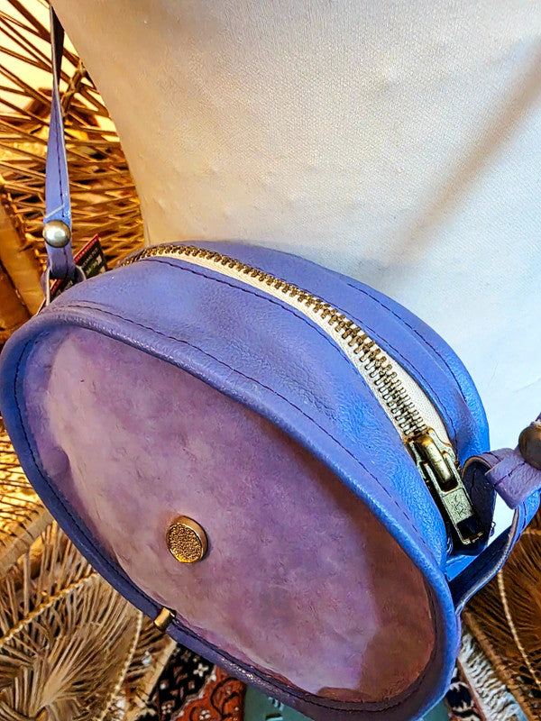 Vintage 80's Circle Shoulder Bag