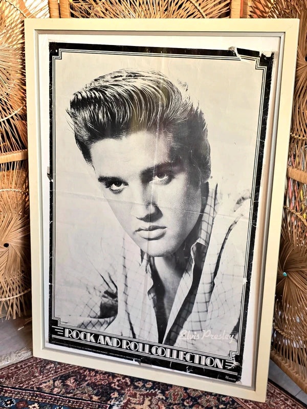 Vintage Framed Elvis Poster