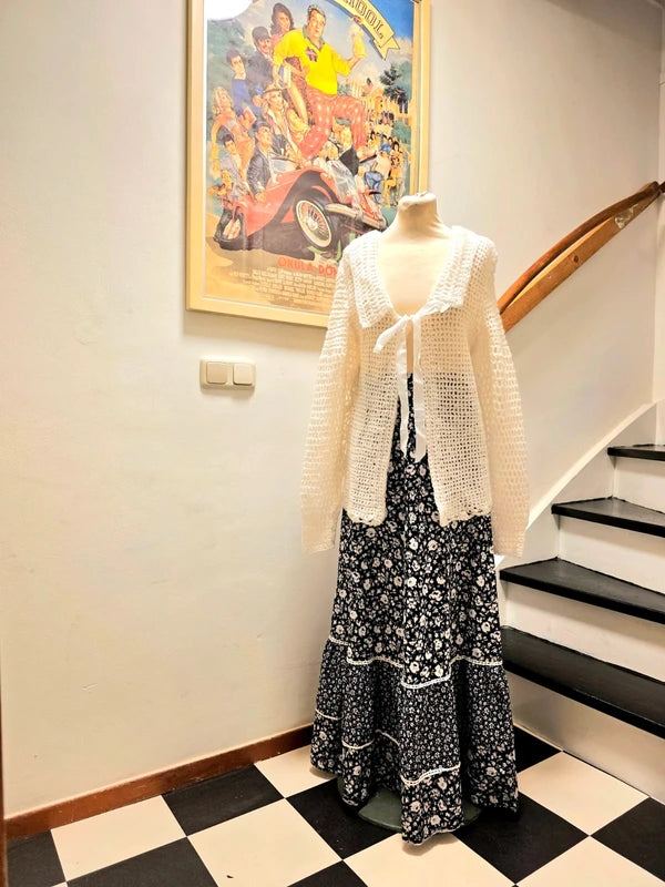 Vintage 70's Handmade Crochet Cardigan