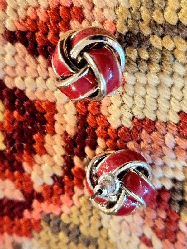 Vintage 80's Knot Earrings