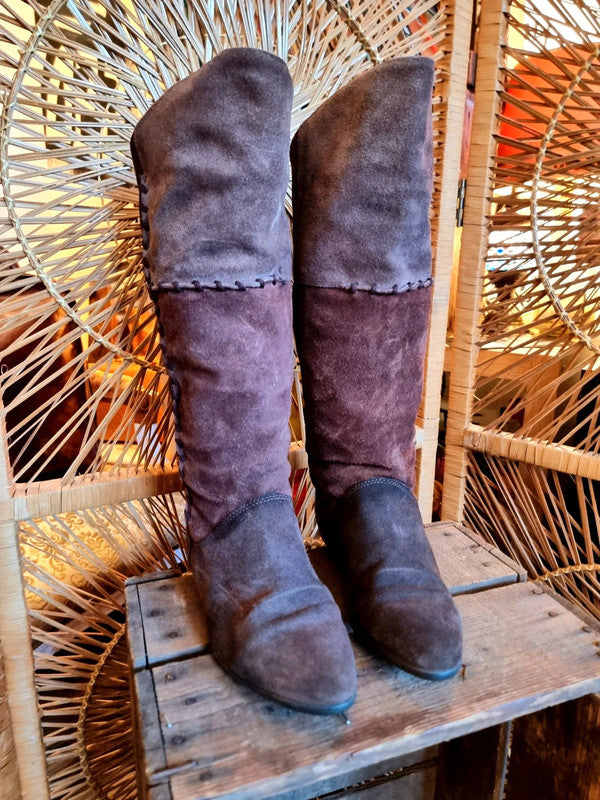 Vintage 80's Moda Italia Pull up Boots