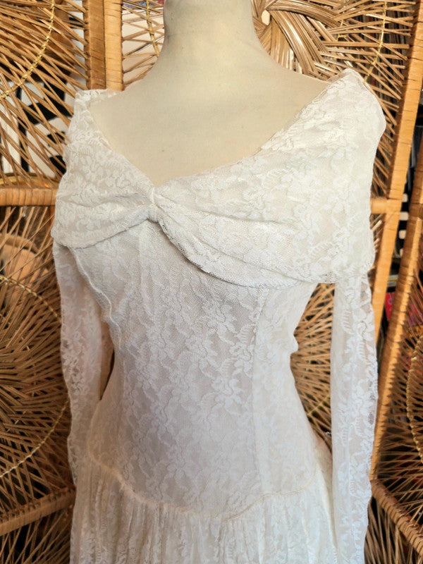 Vintage 50's Lace Wedding Dress