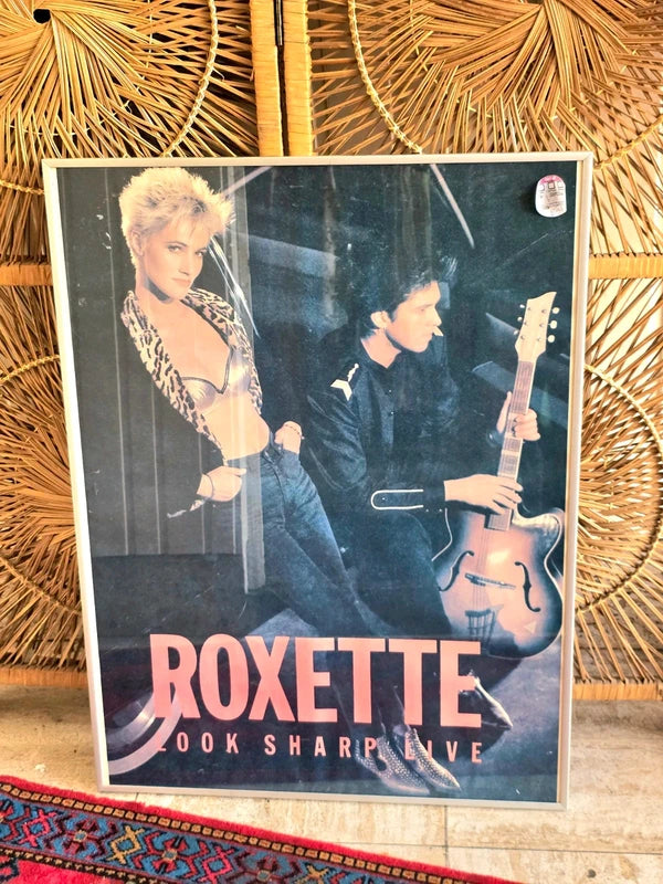 Vintage Rare 80's Roxette Poster