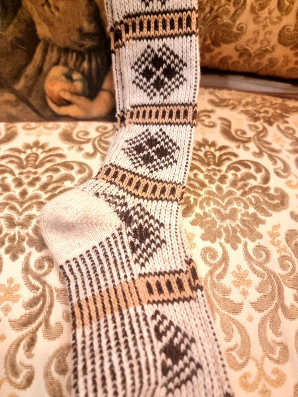 Vintage Deadstock 70's / 80's Knee length Sock