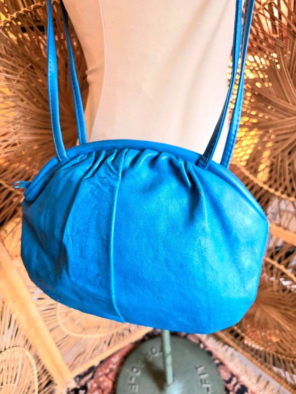 Vintage 80's Faux Leather Shoulder Bag