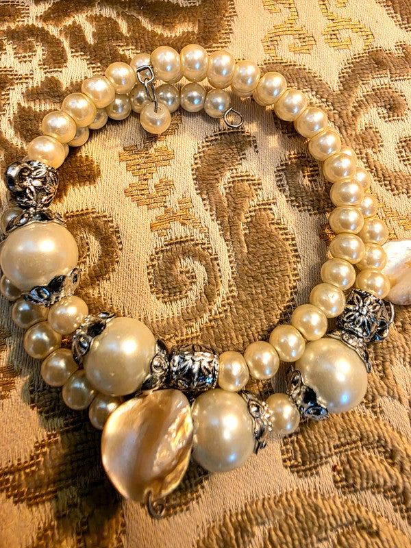 Vintage 80's Faux Pearl Bracelet/Choker