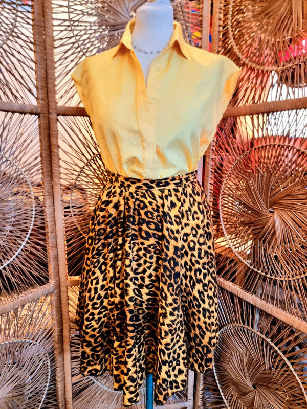 Vintage 80's/90's Leopard Skirt