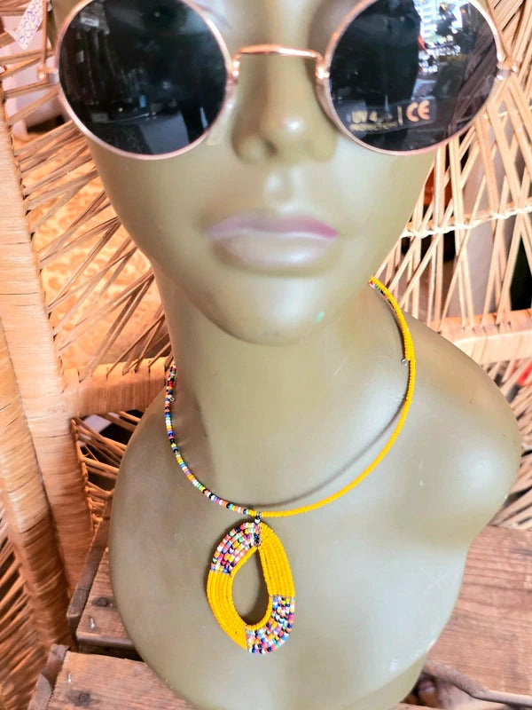 Brand New Beaded Pendant Necklace
