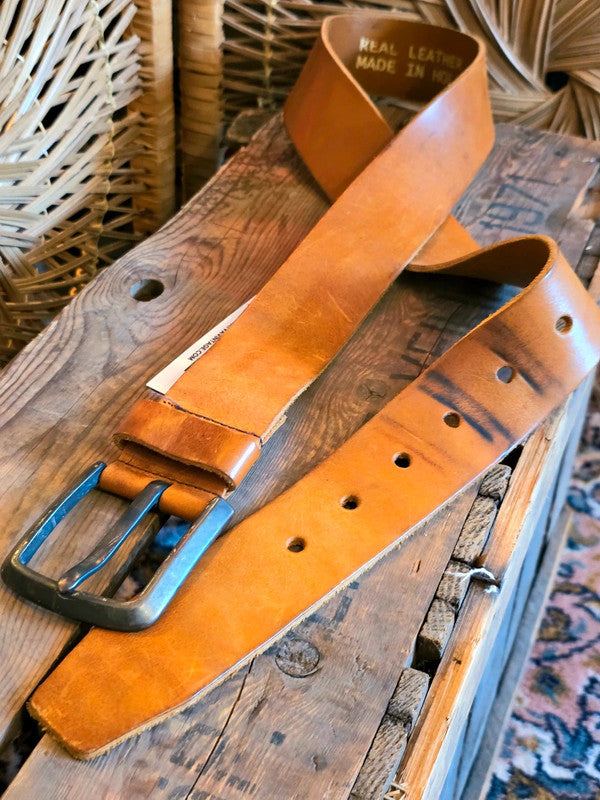 Vintage Gabbiano Denim leather belt