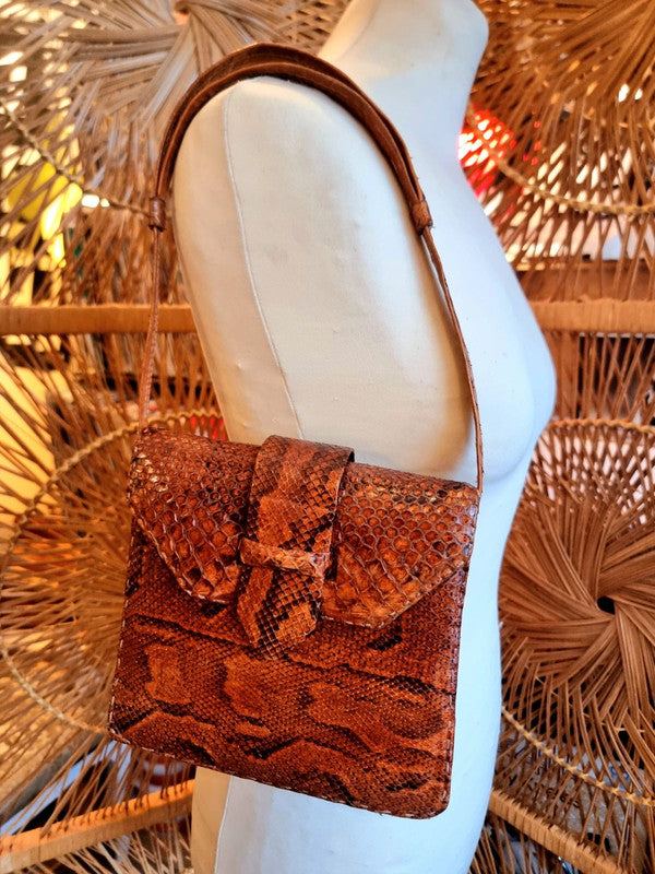 Vintage 40s/50s Snake Skin Shoulder Bag