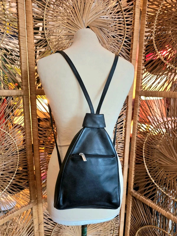 Vintage 90's Leather Backpack