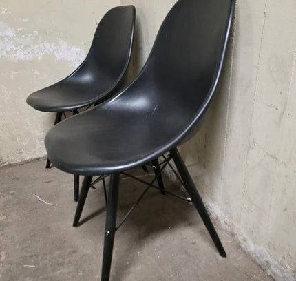 Vintage Eames Plastic Side Chair (DSW) Set of Two