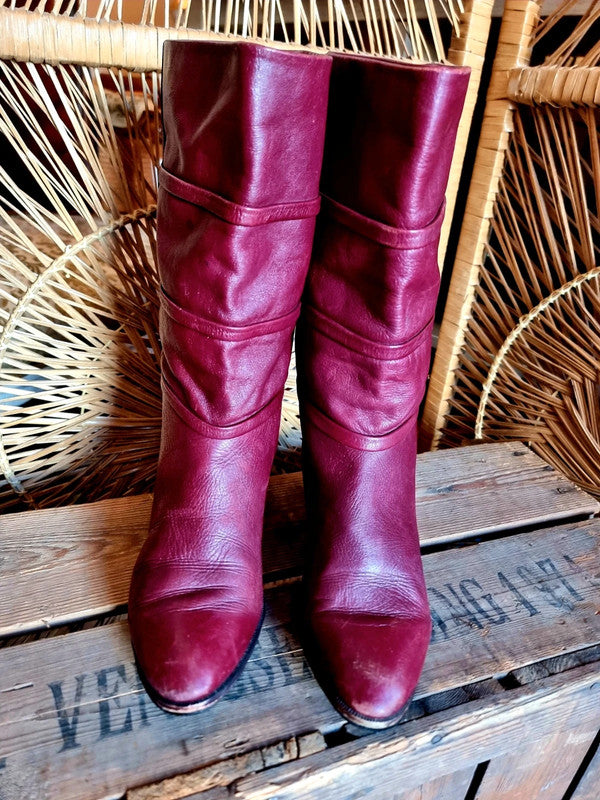 Vintage 80s Leather Boots