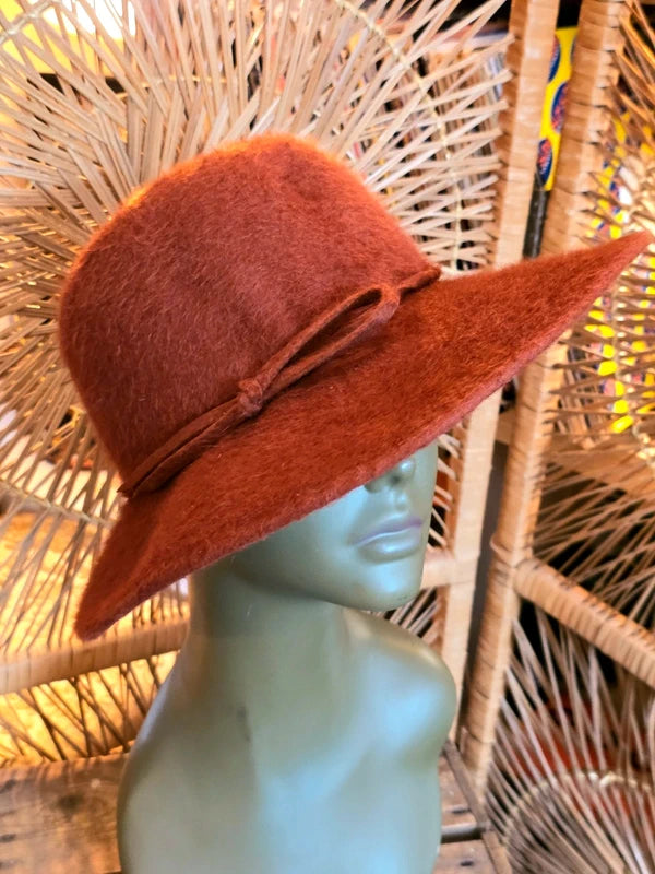 Vintage 70's Wide Brim Fedora