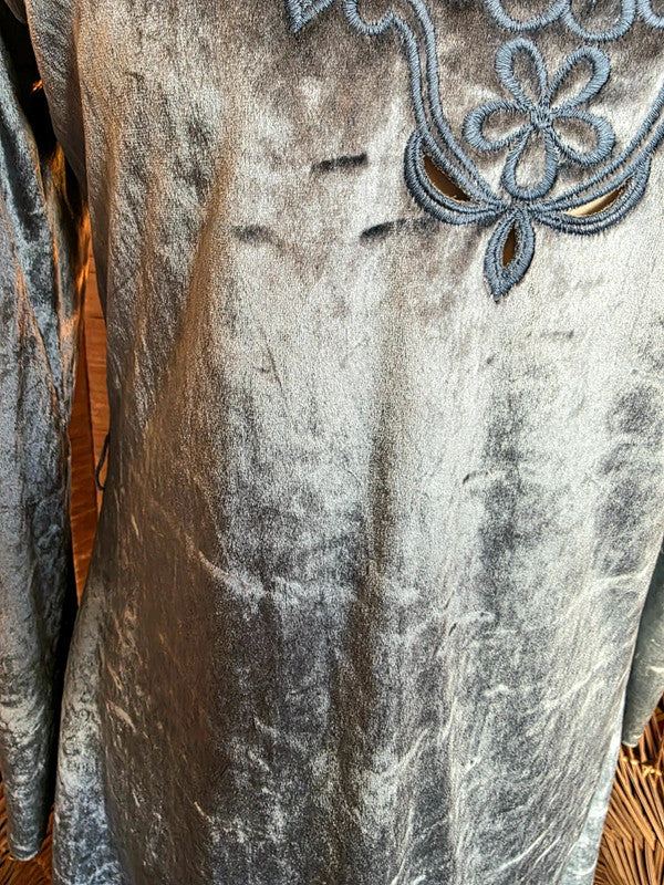Vintage 70s /80s Vera Mont Velvet Style Maxi Dress