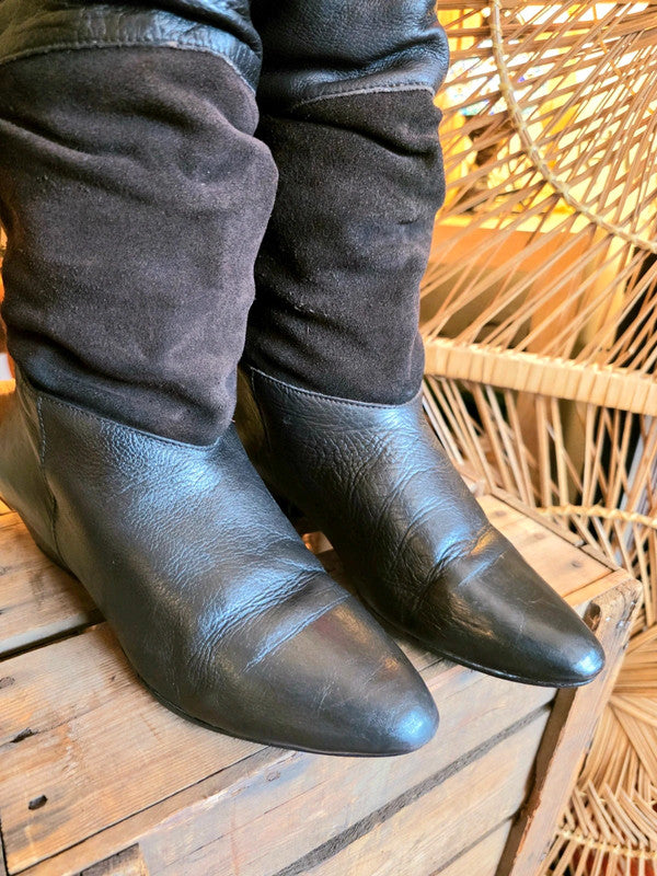 Vintage 80s Riding Pull up Boots