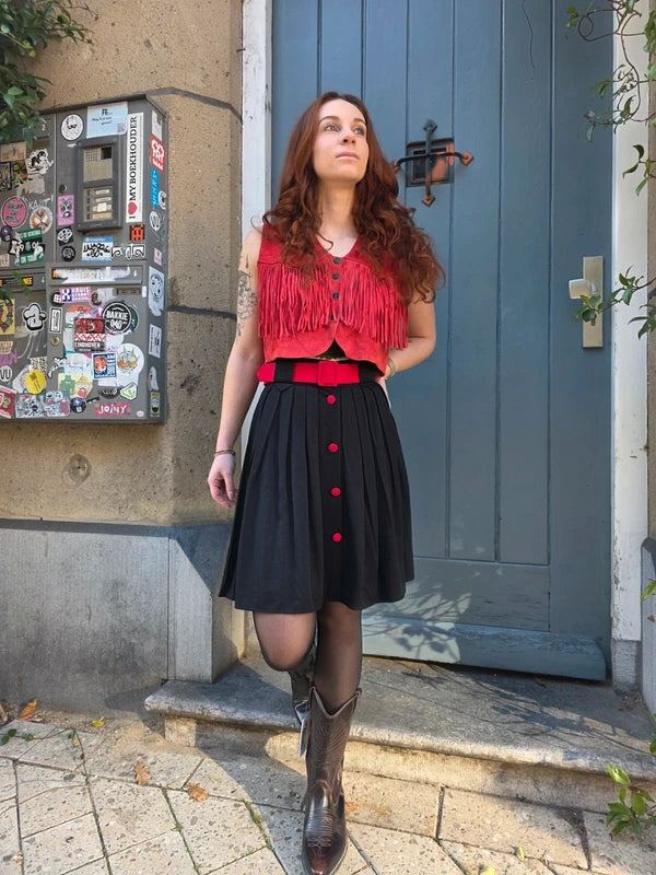 Vintage 80's / 90's C.County Fringe Waistcoat