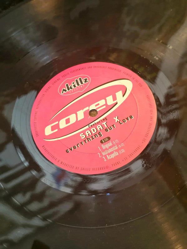 Corey Featuring Sadat X – Everything But Love Vinyl Record