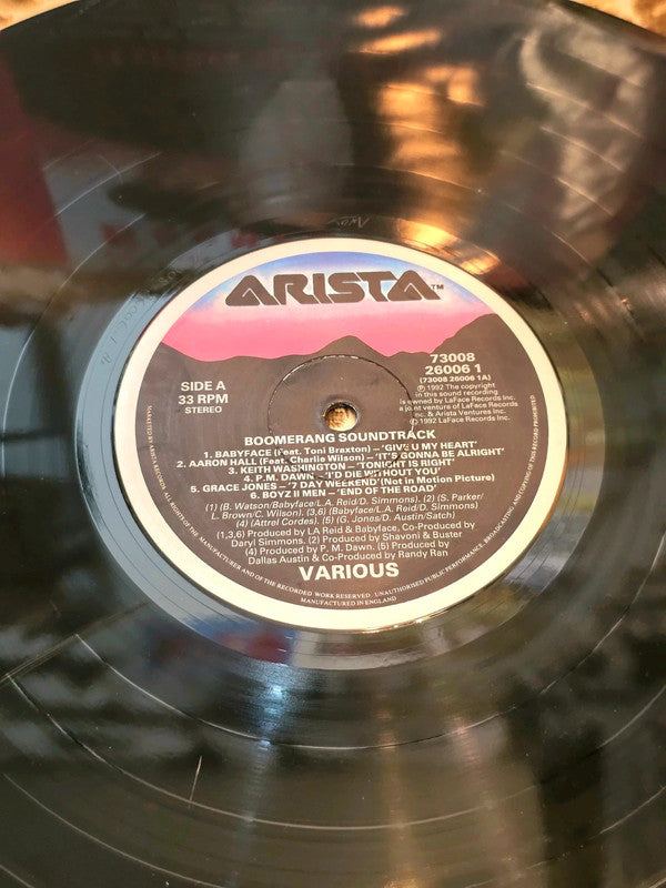 Various – Boomerang Original Soundtrack Album Vinyl Record