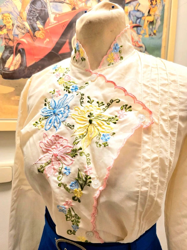 Vintage 70's Embroidery Shirt