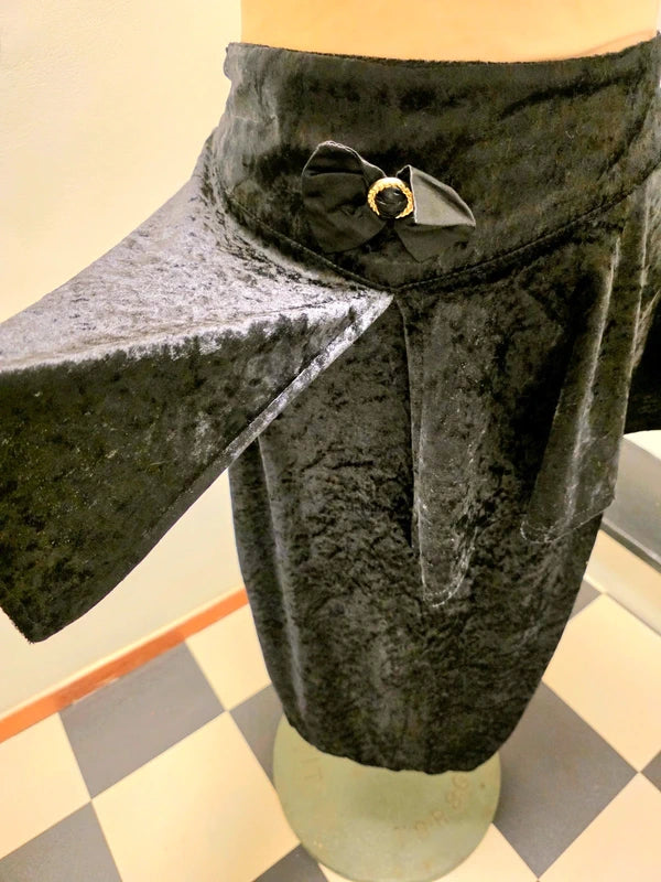 Vintage 80´s Velvet style Peplum Skirt