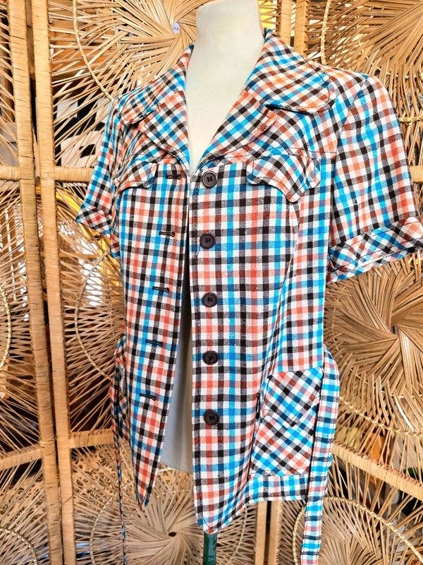 Vintage 70's Ralph Creation Belted Blouse