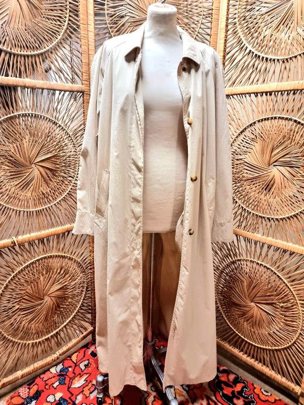 Vintage 80's Cotton Casual Trench Coat