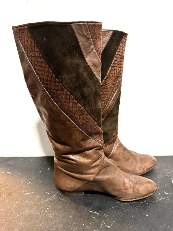 Vintage 80s Pull Up Boot