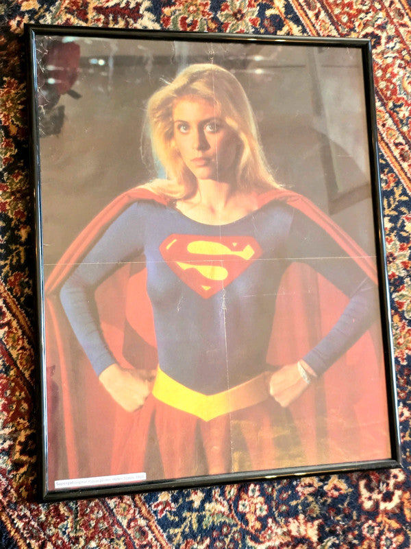 Framed Supergirl Poster Helen Slater DC Comics DCU 1984 Picture