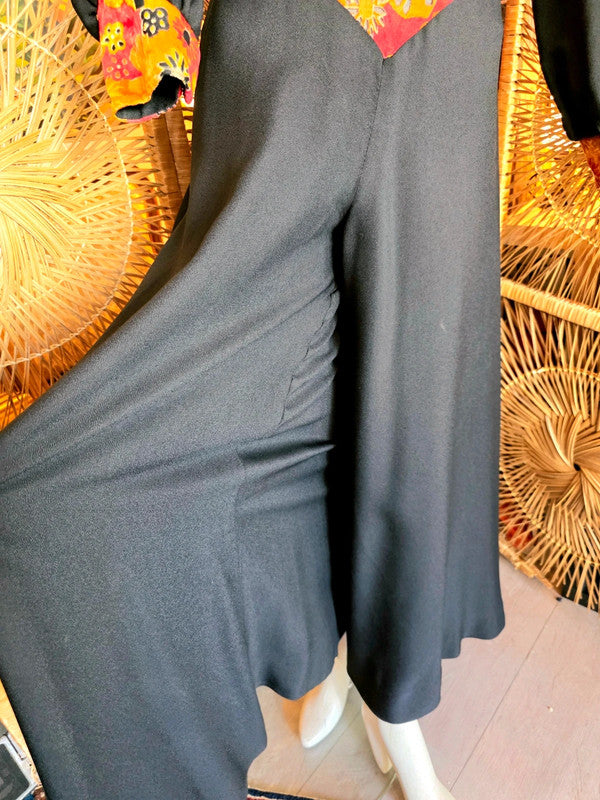 Vintage RARE 60s/ 70s Palazzo Jumpsuit Glam