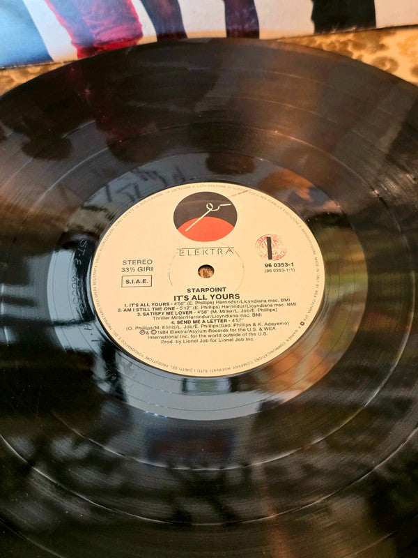 Starpoint – It's All Yours Vinyl Record