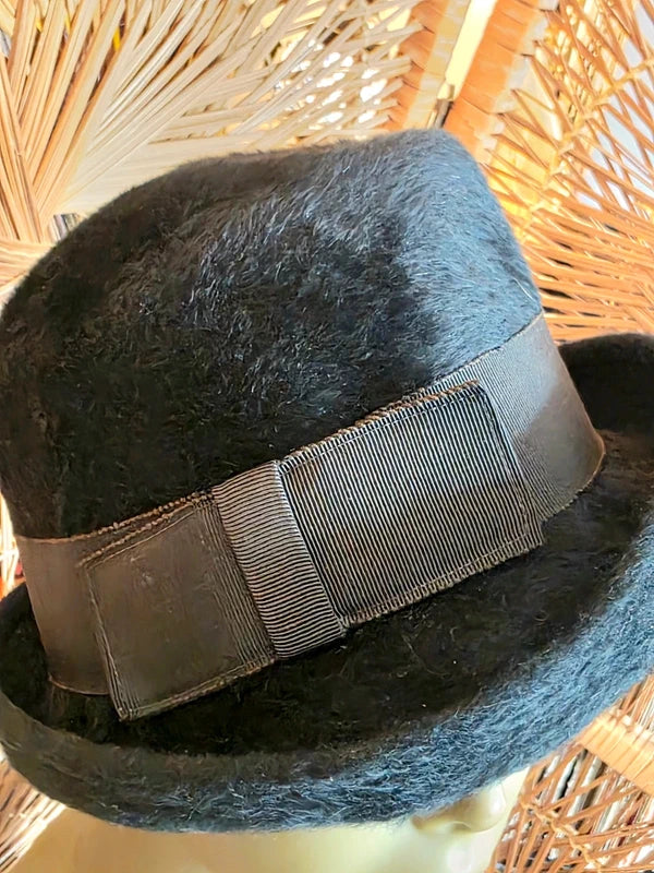 Vintage Fur Felt Bowler Hat