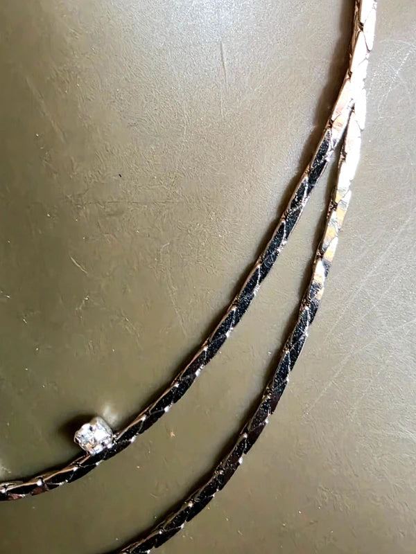 Vintage 70's Layered Chain Necklace