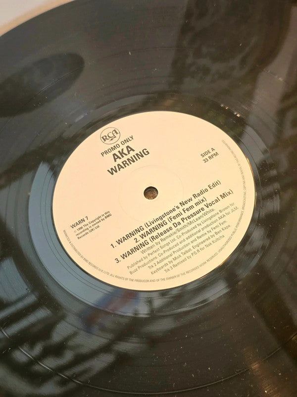 AKA – Warning Vinyl Record