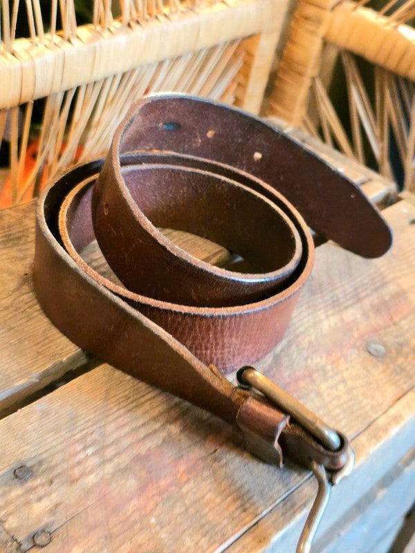 Vintage Red Label Petrol Industries Leather Belt