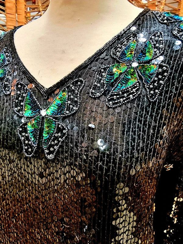 Vintage 80s Sequin Top