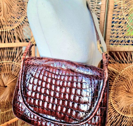 Vintage 60's / 70's Cro Leather Shoulder Bag