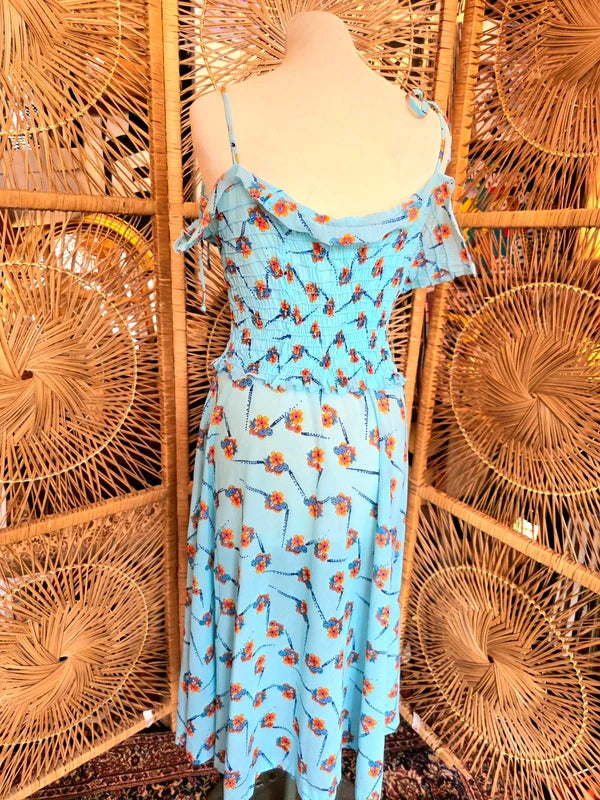 Vintage 70's Smocked Sundress