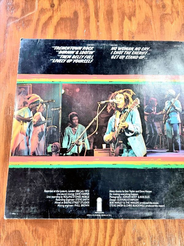 Bob Marley And The Wailers – Live! At The Lyceum Record Vinyl